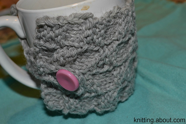 Basketweave Coffee Mug Cozy