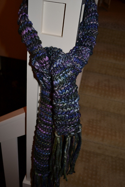 Ridged Stockinette Scarf