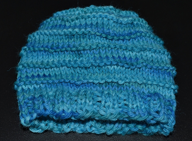 Purl Ridge Baby Hat