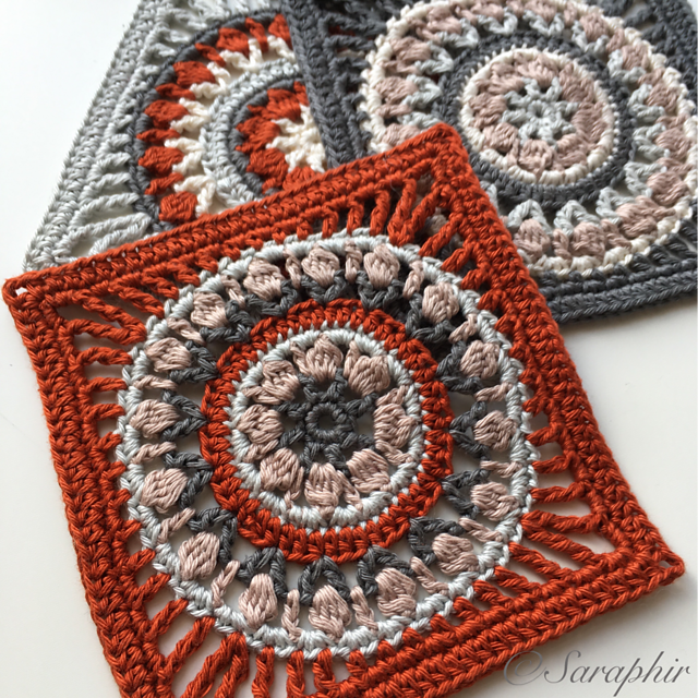 Small Flower Wheel Coaster Square