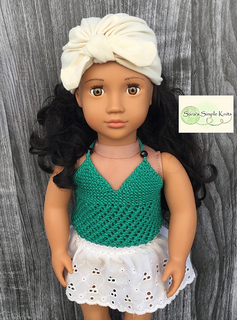 Halter Top for 18 Inch Doll