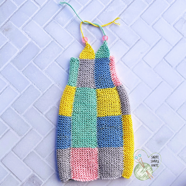 Colourblock Dress for Doll
