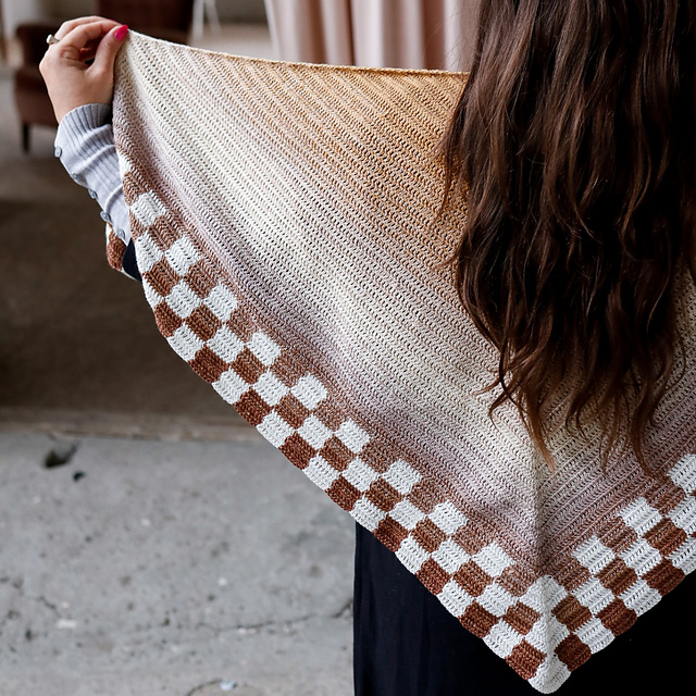Blockedge Shawl