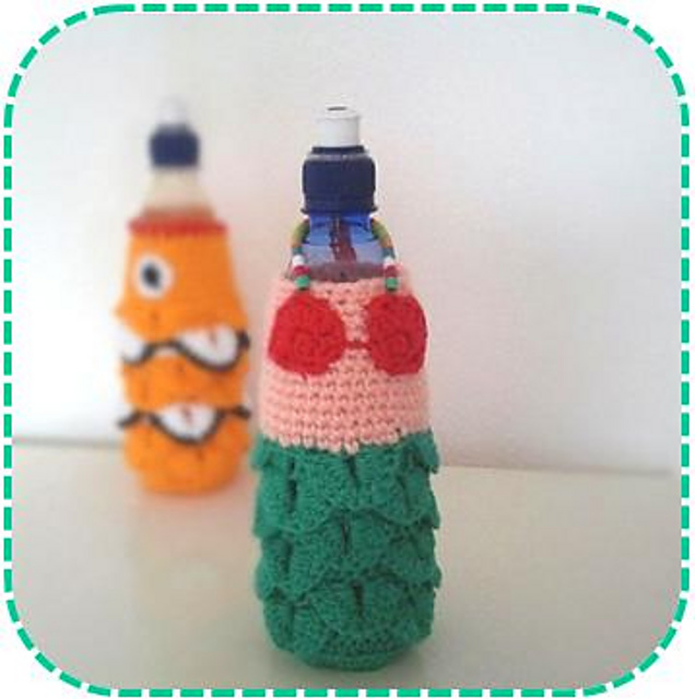 Mermaid water bottle cozy