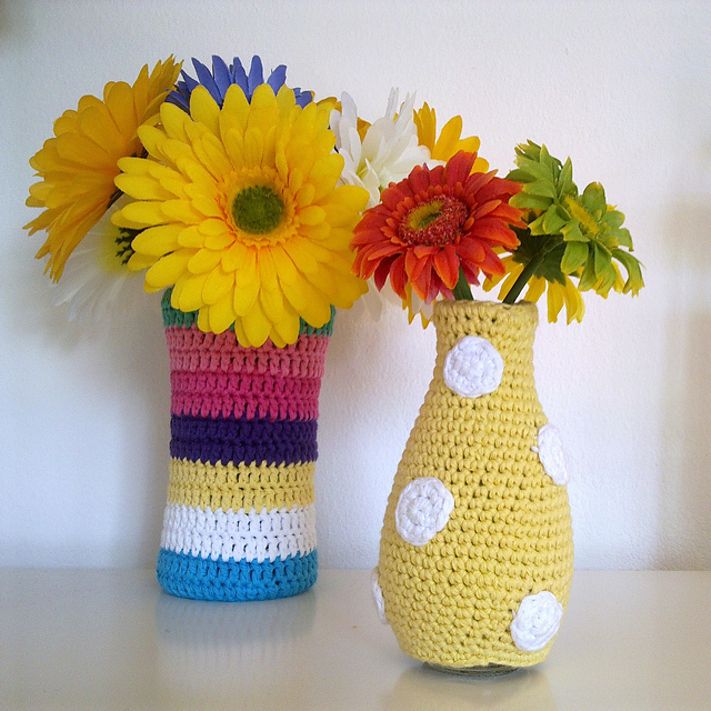 Basic Tricks for a Crocheted Vase Cozy