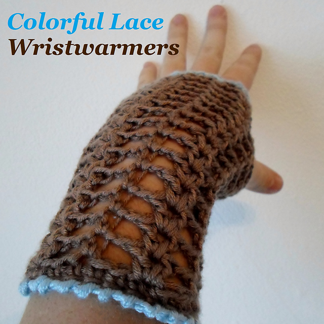 Colorful Lace Wristwarmers