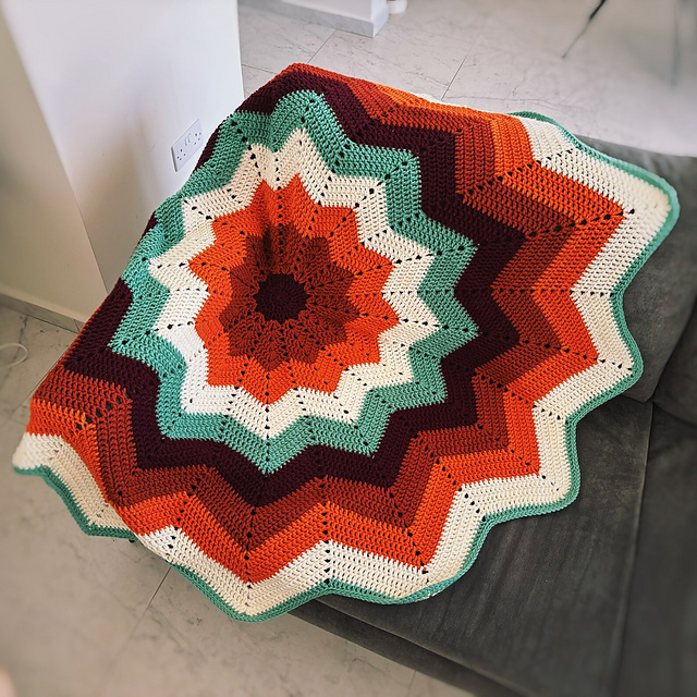 Retro wave blanket