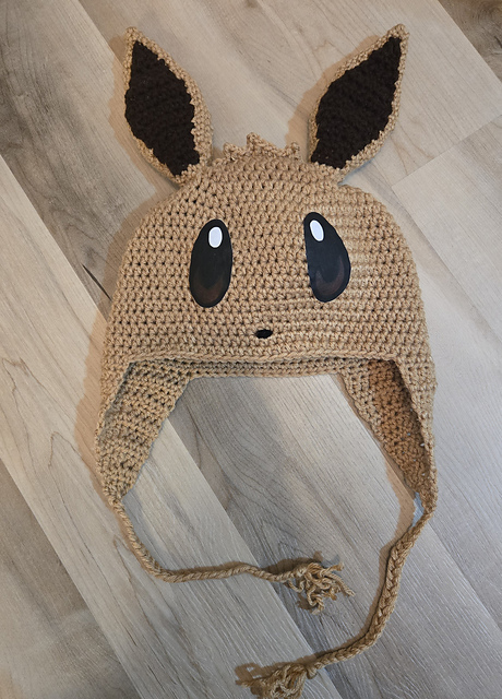 Eevee crochet beanie
