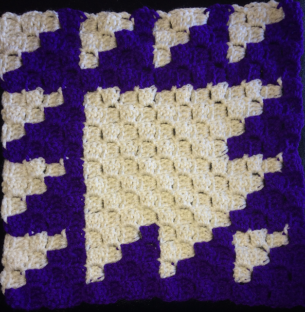 Ravelry: C2C Arrowed Block pattern by Savanna Ashmore
