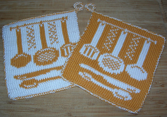 Potholder Cook Flatware