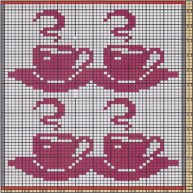 Potholder Steaming Coffee Cups