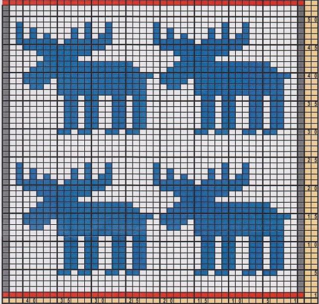 Potholder Xmas Mooses