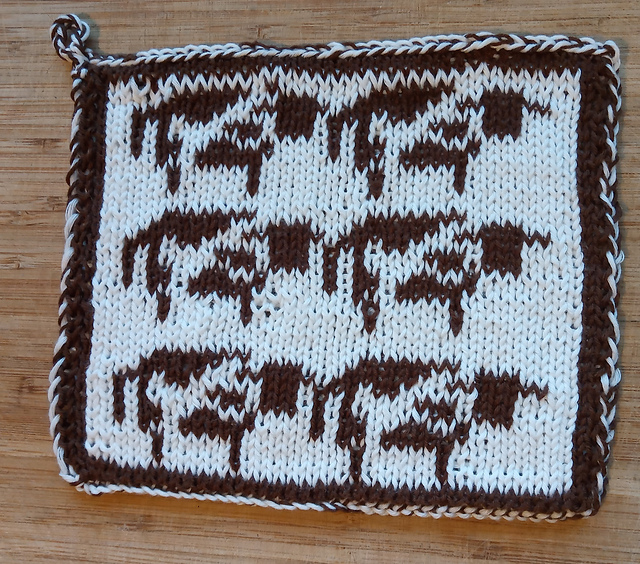 Potholder Cows