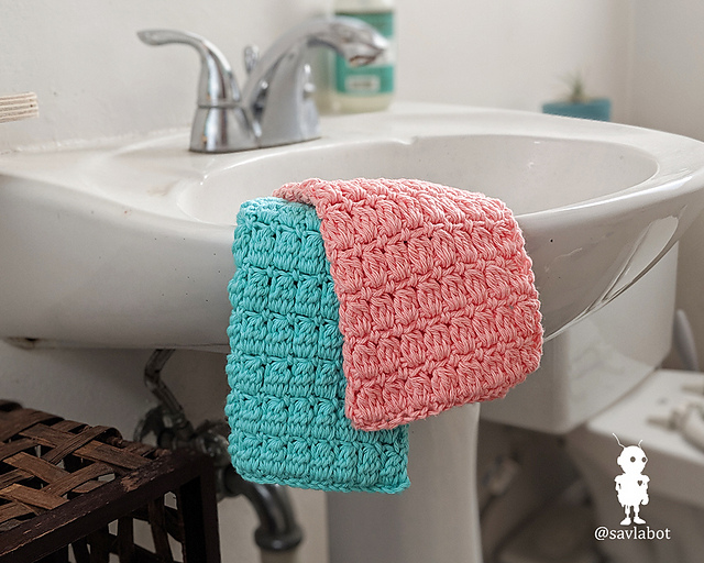 Bobble Stitch Washcloth