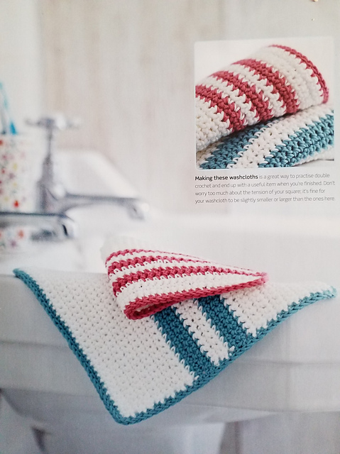 Striped washcloths