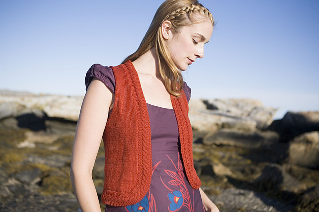 Soft Linen Cable Trim Vest