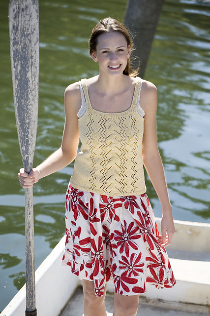 Classic Silk Cable and Lace Cami