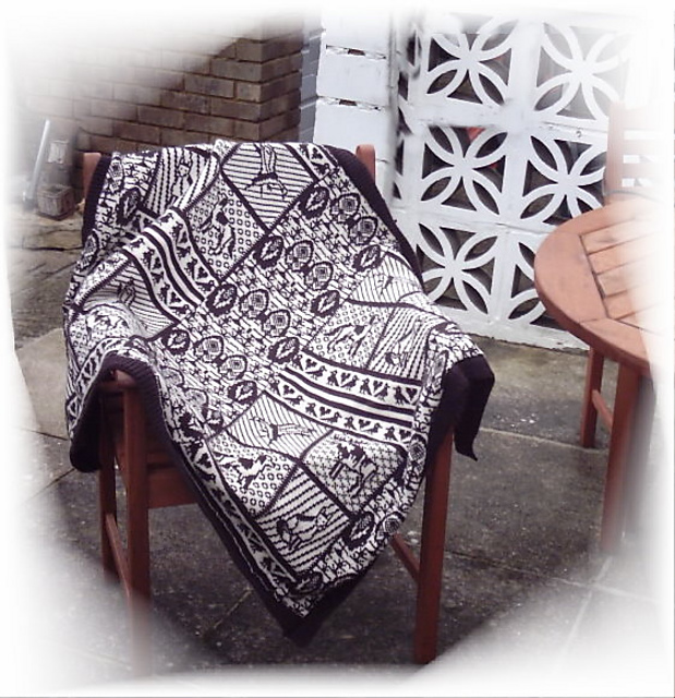 Machine Knitting Wildlife Afghan