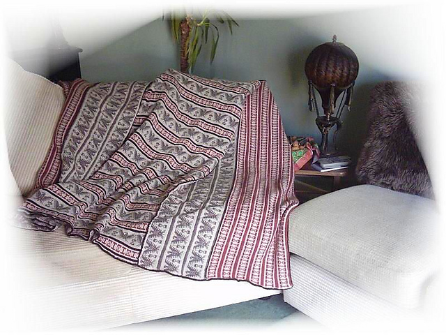 Afghan with Eagles