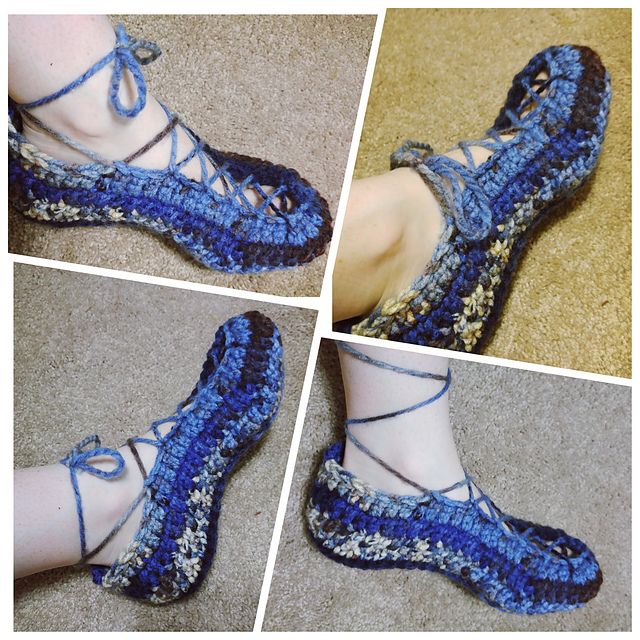 Lace slippers