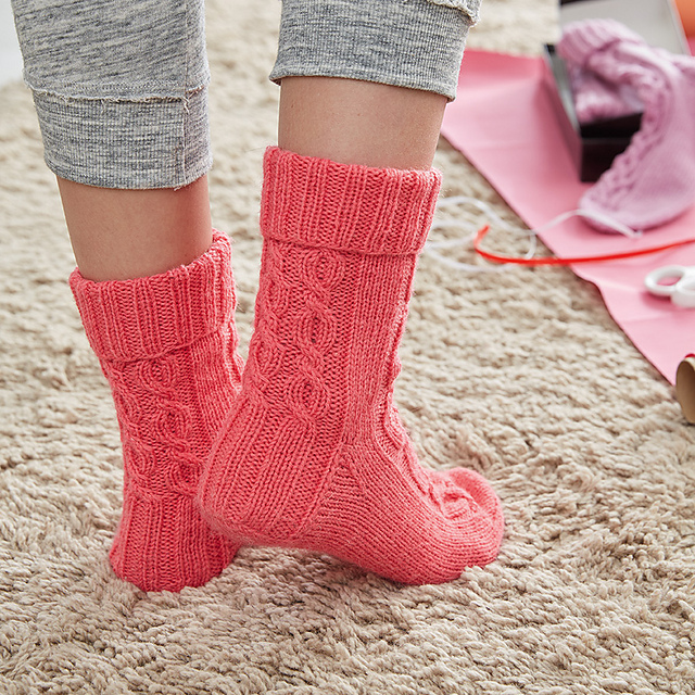 R0291 Zopfmustersocken