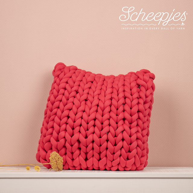 Hand Knit Cushion Cover