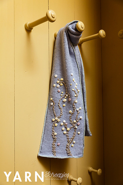 Almond blossom scarf