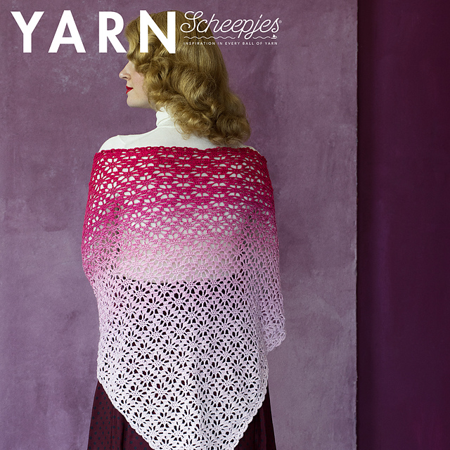 Frozen Rose Shawl
