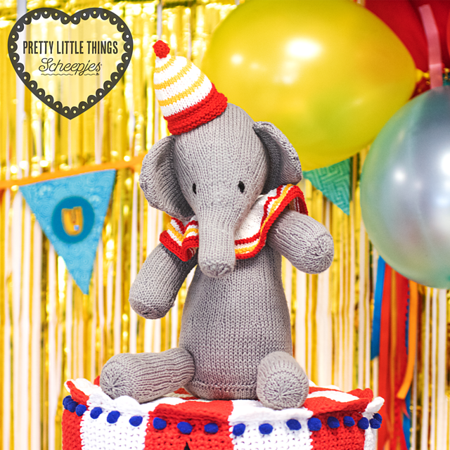 Knitted Circus Elephant