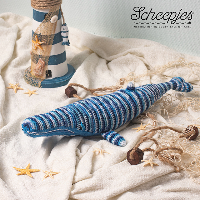 Blue the Whale crochet pattern by Mike Brooks