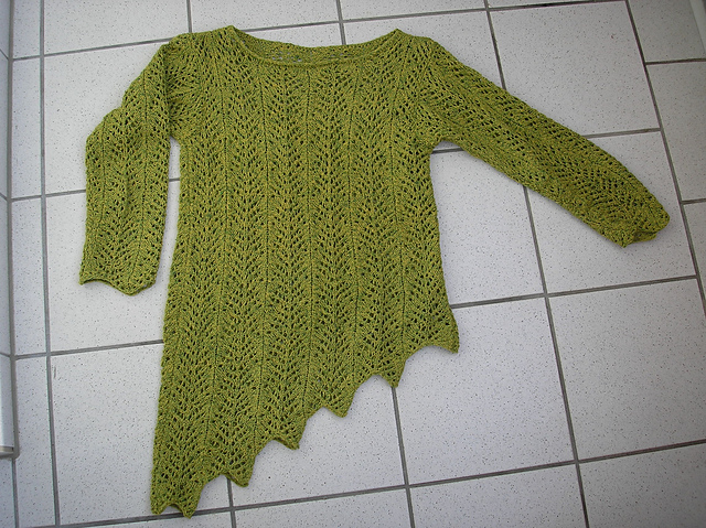 # 44 Sweater with Asymmetrical Hemline