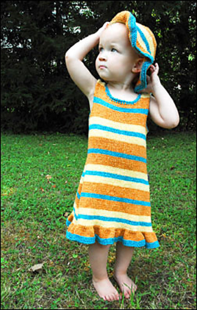 Gussied-Up Toddler Dress & Hat
