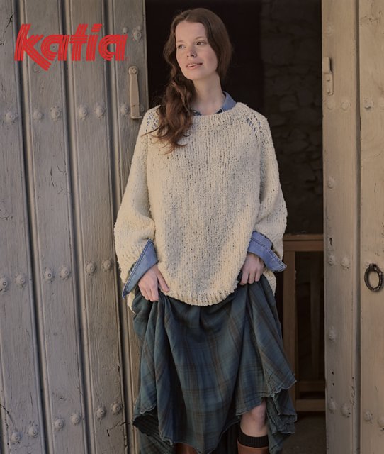 7924-4 Oversized Raglan Sweater