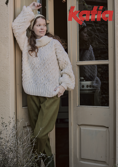 7924-6 Cabled Turtleneck Sweater