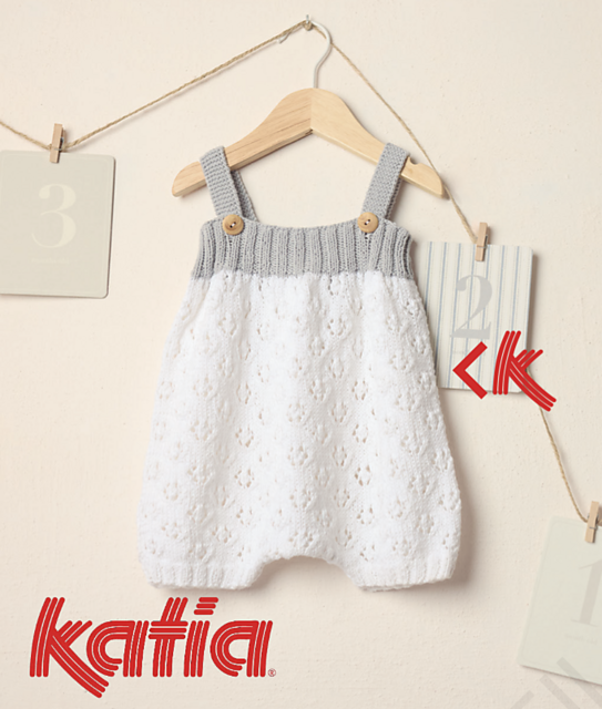 7692-4 Lace Baby Romper
