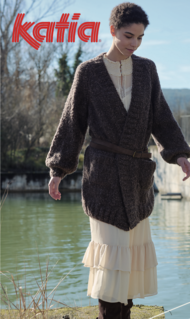 Ravelry: 7533-5 Ribbed Cardigan pattern by Fil Katia
