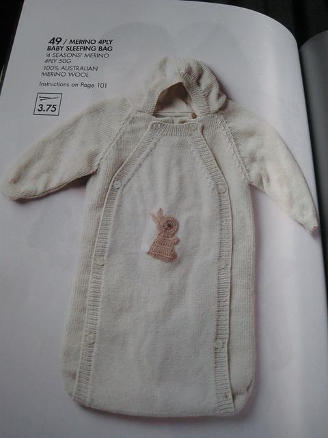 Merino 4 ply Baby Sleeping Bag
