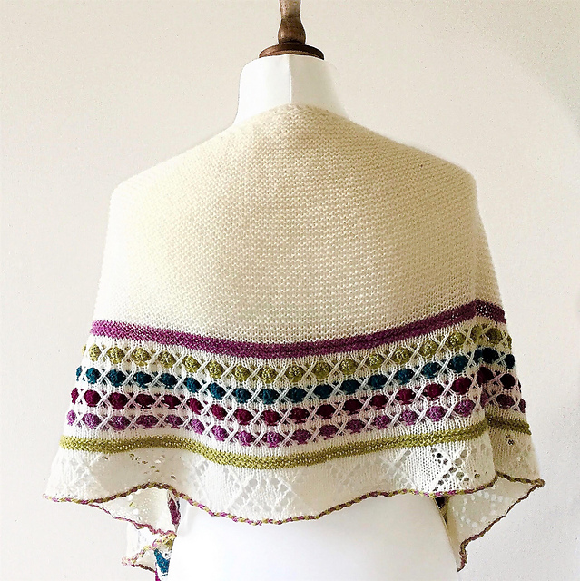 Rows of Candy Shawl