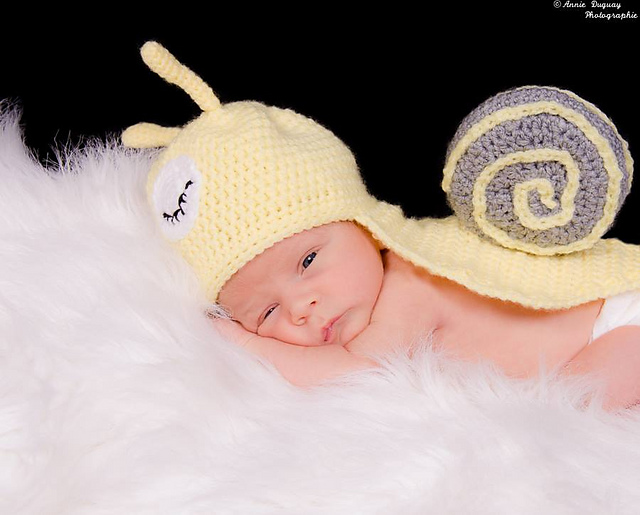 Baby snail photo prop