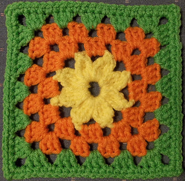 Flower in a Granny Square