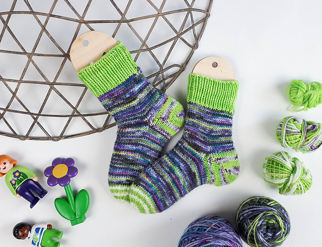 Einfache Kindersocken