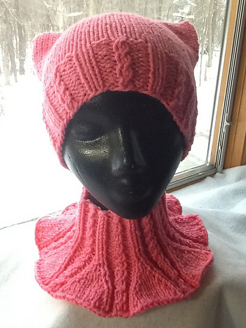 Pink Pussy Hat & Cowl