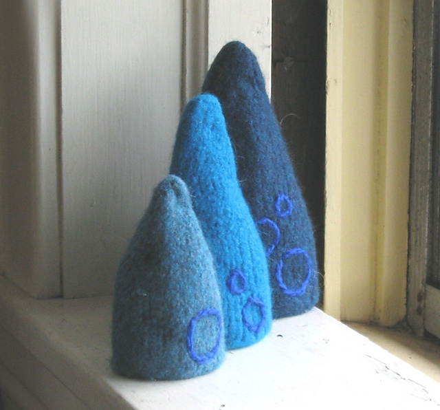 Felted Cone Sculpture