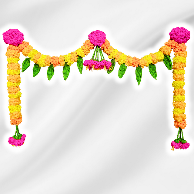 Easy Crochet Toran for Diwali