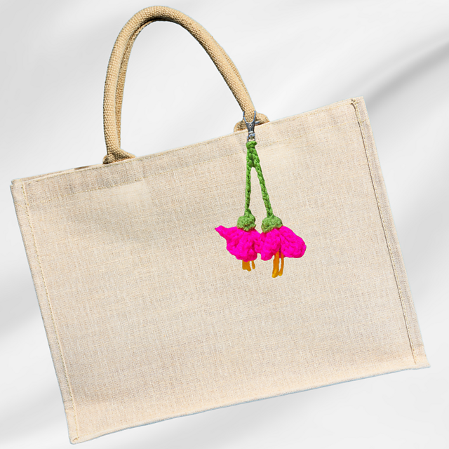 Hawaiian Flower Bag Charms