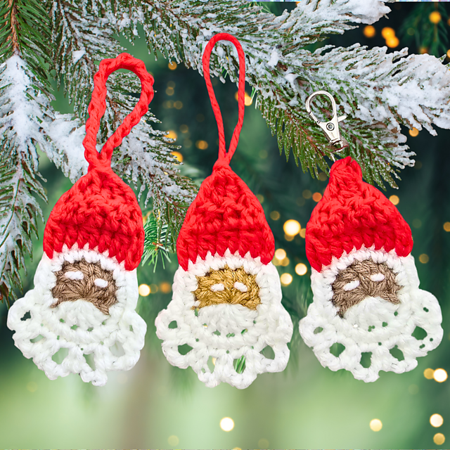 Santa Ornaments