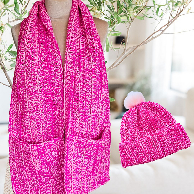 Hat & Pocket Scarf Set