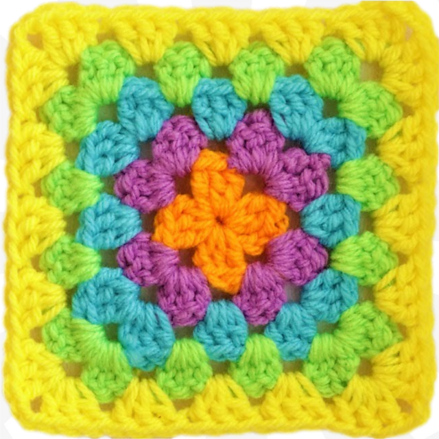Color Changing Granny Square