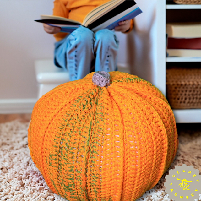 Giant Pumpkin Floor Pouf
