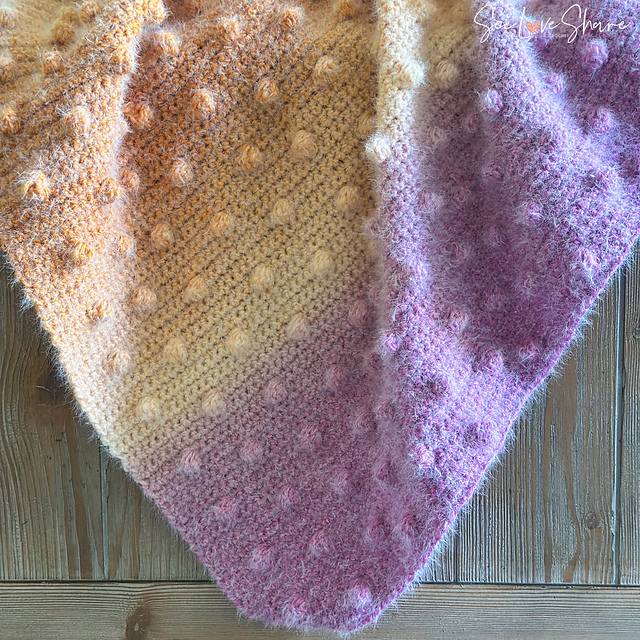 Bobble Stitch Baby Blanket